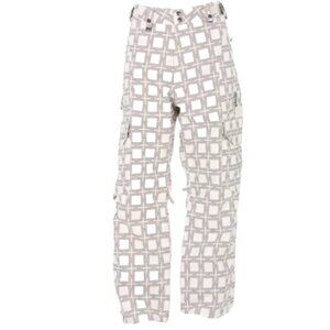 Bonfire Aero Snowboarding Ski Pants Cross Plaid Printed Herringbone Men's Size S